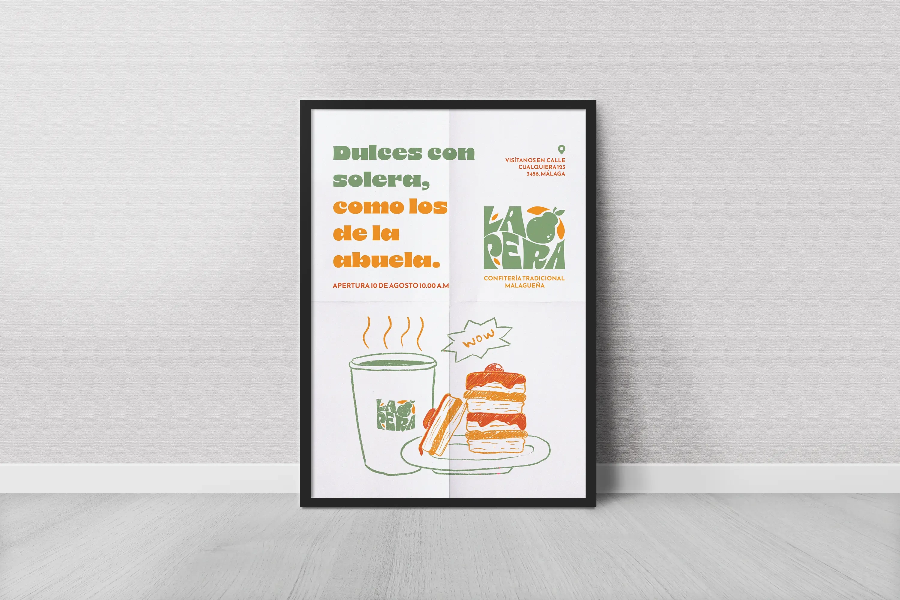 Póster del proyecto La Pera en un marco