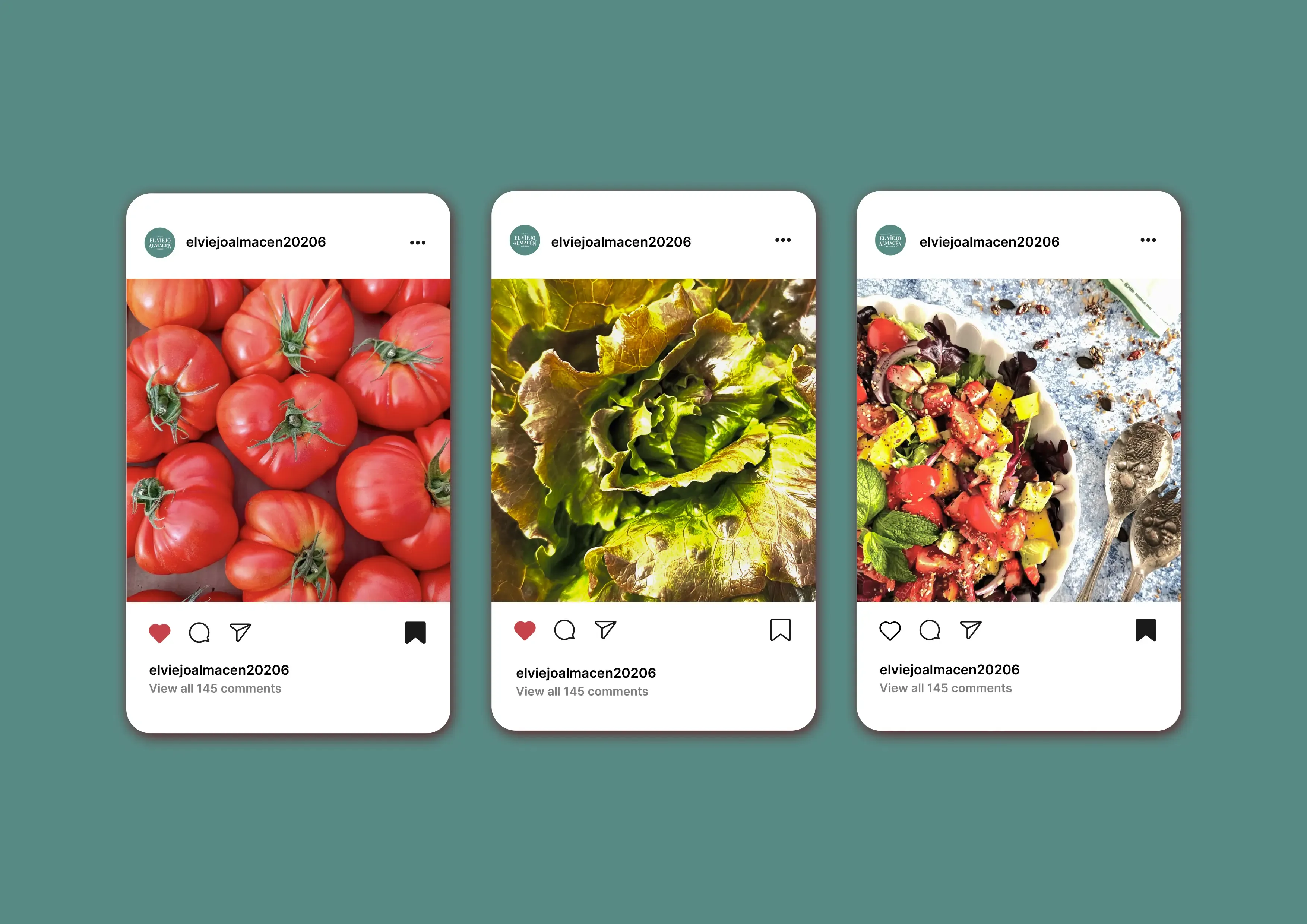 Ejemplos de posts de Instagram para El Viejo Almacén