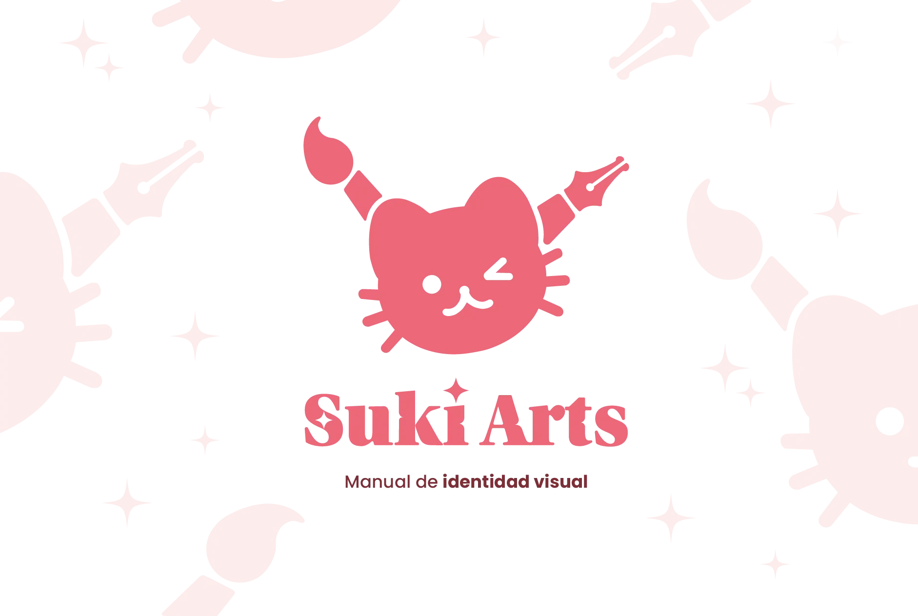 Portada del manual de identidad visual de Suki Arts